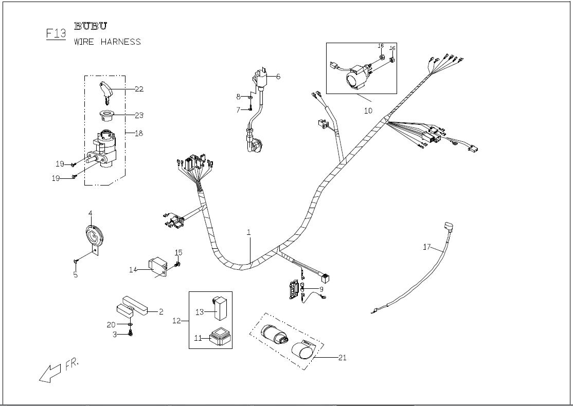 Genuine Buddy 50 Wire Harness